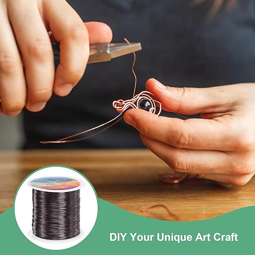 0.4mm Jewelry Wire, 26 Gauge 328FT Craft Wire Copper Beading Wire - Image 4