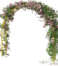 Queension Metal Arch Backdrop Stand 7Ft Wide 7.7Ft High, Wedding Arch Frame by Queension