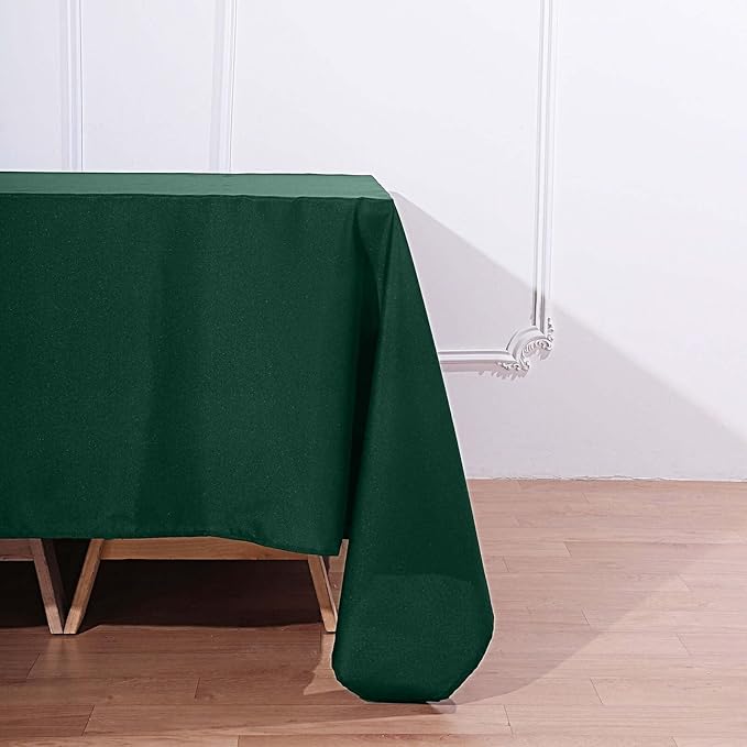 Efavormart 90" Hunter Emerald Green Wholesale Linens Polyester Square Linen - Image 9