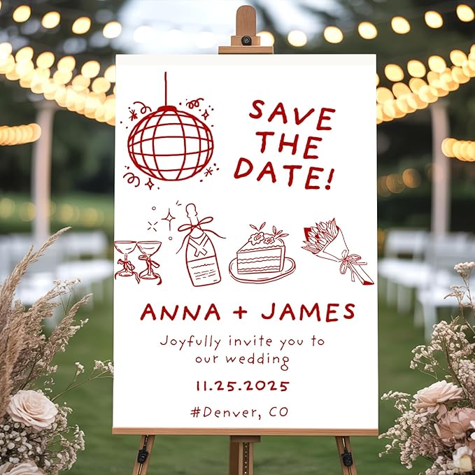 Personalized Funny Wedding Welcome Sign by GiantBigHands