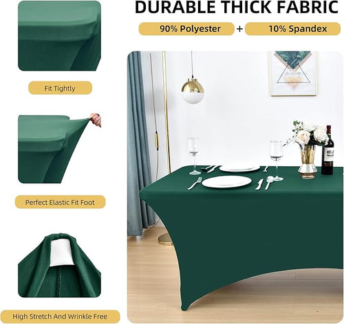 10-Pack 6ft Spandex Table Covers - Image 2