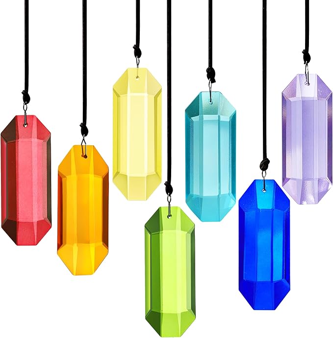 HDCRYSTALGIFTS 7pcs Crystal Suncatcher Prisms 3'' Indoor Window Hanging by HDCRYSTALGIFTS