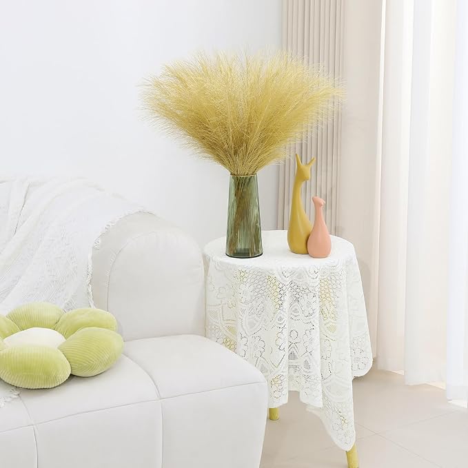 Gold Pampas Grass Decor 30 Pcs 21.7 Inch Faux Pampas Grass Bulk Artificial - Image 5