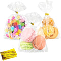 100 PCS Cellophane Treat Bags, 4x6 In Clear Cellophane Gift Bags by Cidenbio
