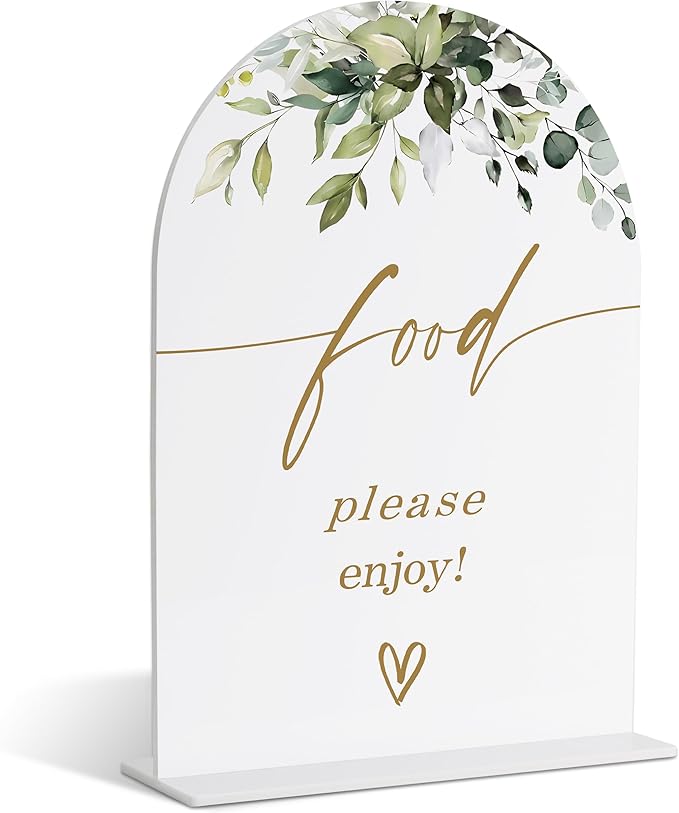 Food Signs for Party, Dessert Bar Sign, Wedding Signs for Ceremony and Reception by TCJIU