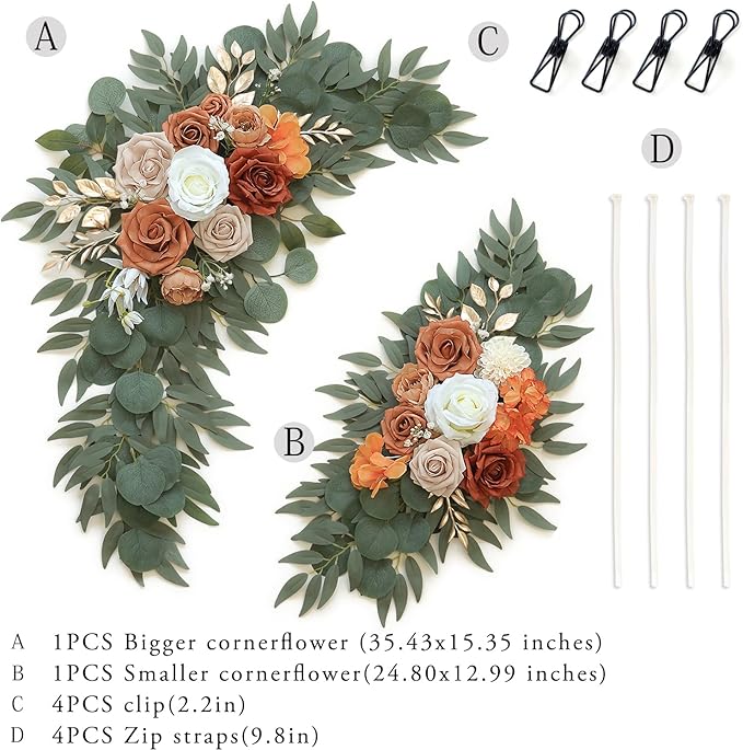 Artificial Flower Swag Set of 2 - Image 3