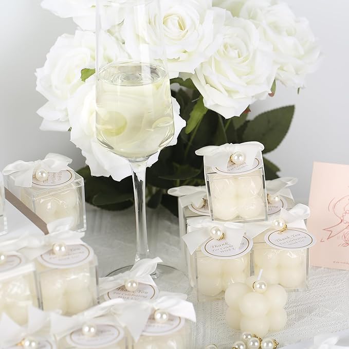20 Pcs Small Bubble Candles Elegant Party Favors Bulk Set - Image 5