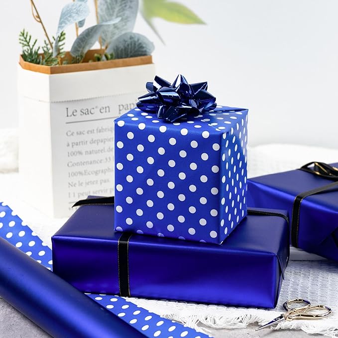 Garbendy Gift Wrapping Paper Roll-Solid Color Pearly-Lustre Paper, Valentine's - Image 3