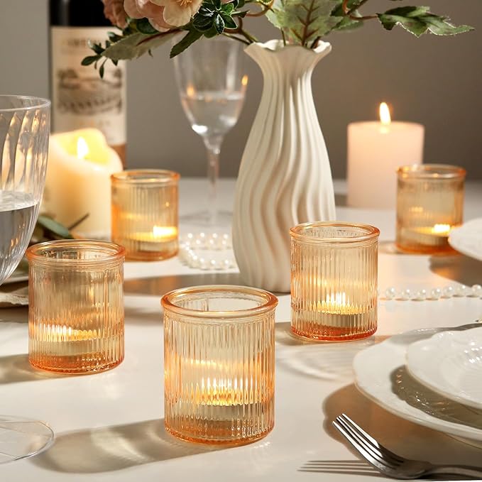 36pcs Gold Votive Candle Holders, Glass Tea Light Candle Holders - Image 2