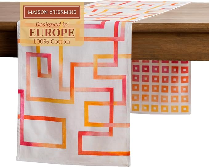 Maison d' Hermine Table Runner 100% Cotton Double Layer Table Runners 72 inches by MaisondHermine