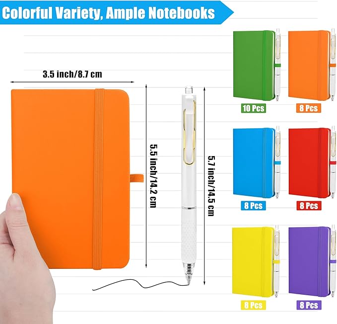 Aneco 50 Sets Pocket Notebook Journals - Image 2