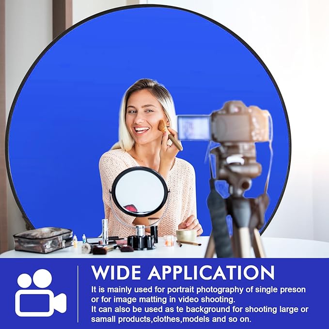Portable Blue Screen Chair, 57 in BlueBackdrop - Image 5