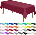 PEVA Burgundy Plastic 2 Pack Tablecloths by PartyUlyja