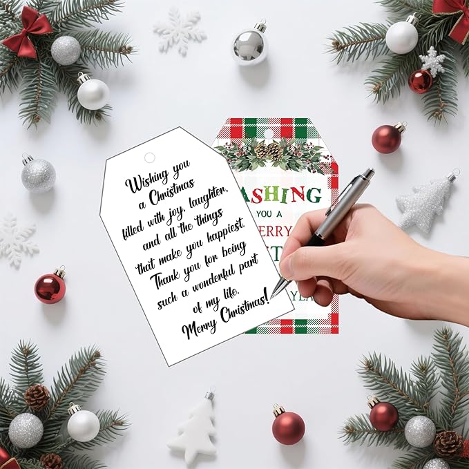60Pcs Merry Christmas Tags - Image 4