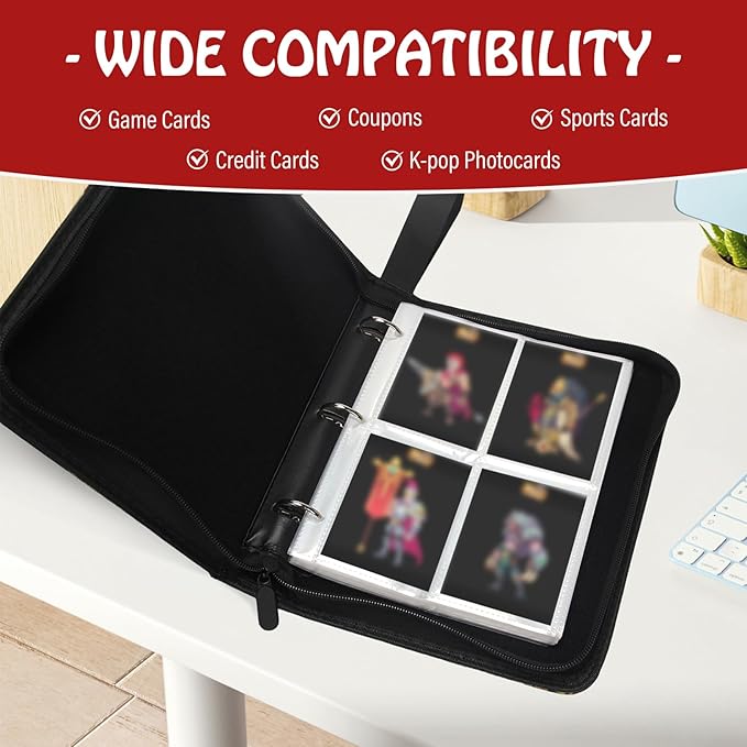 Madrigal Trading Card Binder 4 Pocket, 400 Pockets Card Holder - Image 5