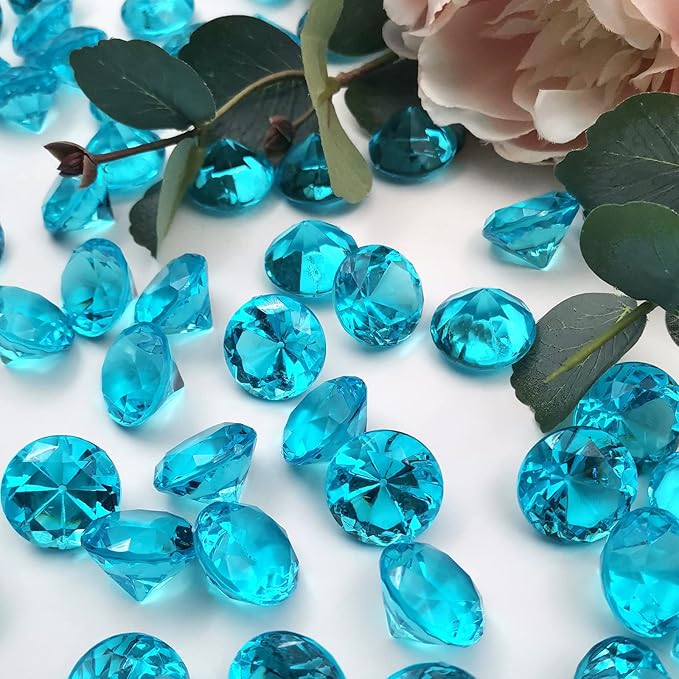 100Pcs Clear Acrylic Diamonds 25mm Wedding Table Scatters Gemstones Confetti - Image 4