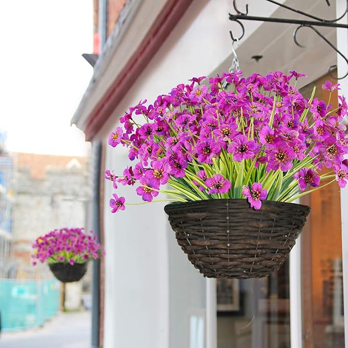 20 Bundles Artificial Flowers Outdoor UV Resistant Fake Flowers No Fade Faux - Image 3