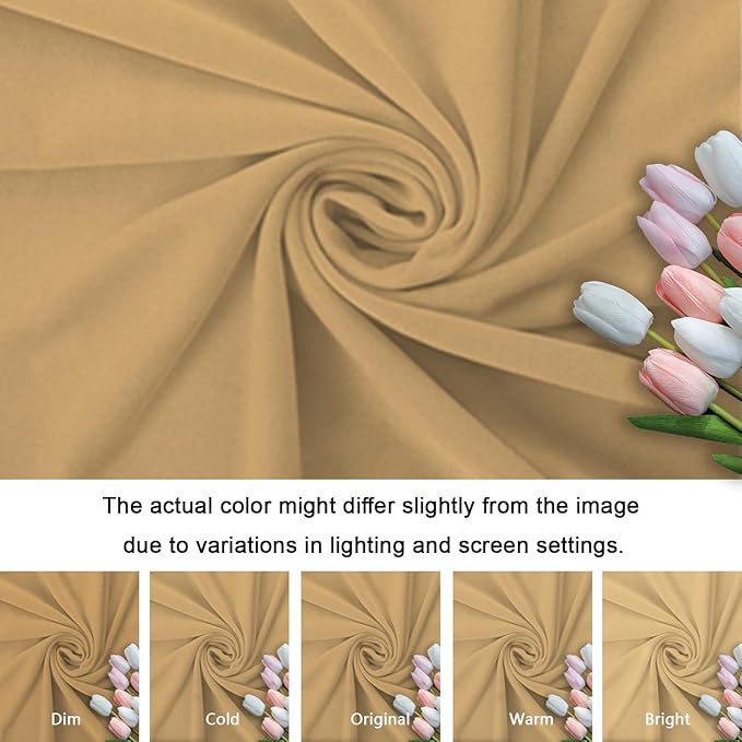 Brown Arch Cover Khaki Wedding-Arch-Cover 7.2ft Tan Arched Stand Covers Round - Image 4