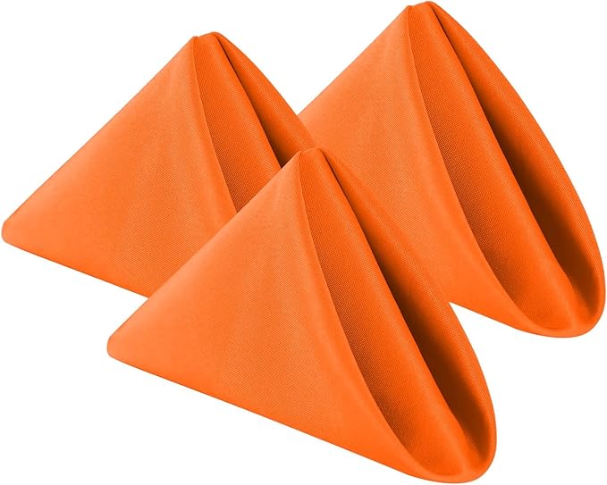 Cupuamon Cloth Napkins 20x20 inch Washable Polyester Dinner Napkins Soft Table by Cupuamon