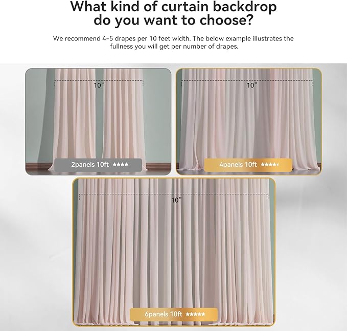 10×10ft Tulle Backdrop Curtains - Image 4