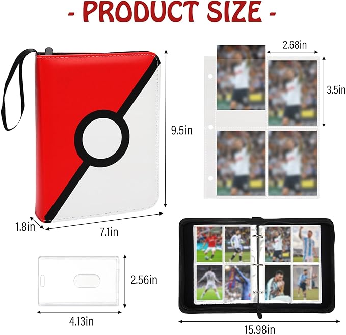 Madrigal Trading Card Binder 4 Pocket, 400 Pockets Card Holder - Image 4