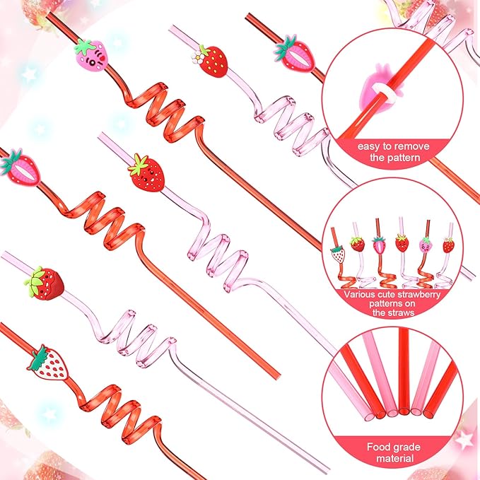 Yungyan 16 Sets Strawberry Party Favors Goodie Cups - Image 4