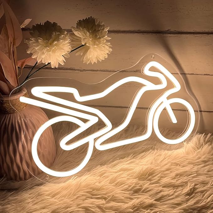 Motorcycle Neon Sign For Spa Beauty Room Nail Brows Lashed Salon Studio LED - Image 6