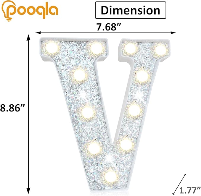 Pooqla Light Up Letters, LED Marquee Letters - Image 5