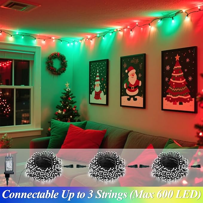 200 LED Christmas Lights Color Changing, 35 Colors 66FT Halloween String Lights - Image 6