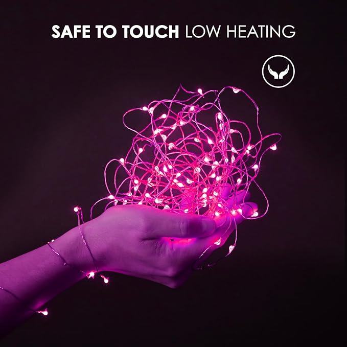 Fairy Lights 12 Pack Battery Operated 7ft 20LED Waterproof Silver Wire - Image 4
