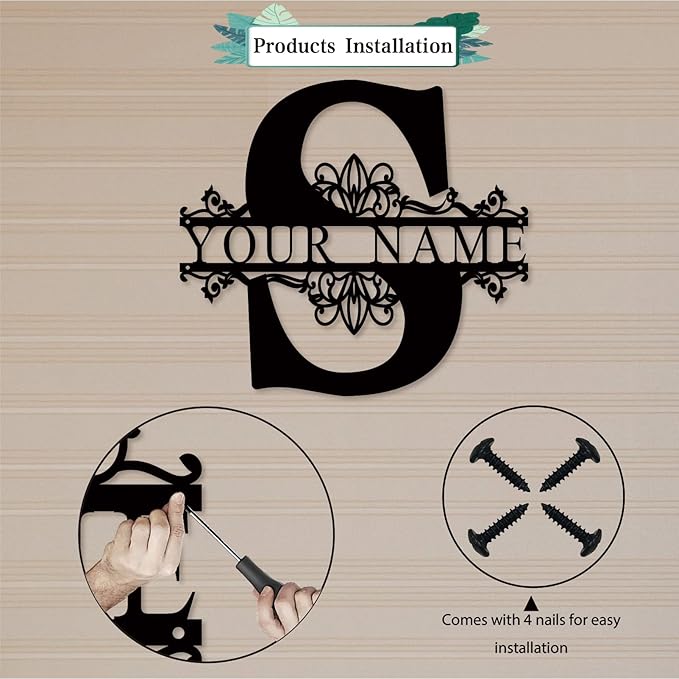 Personalized Metal Name Sign - Image 8