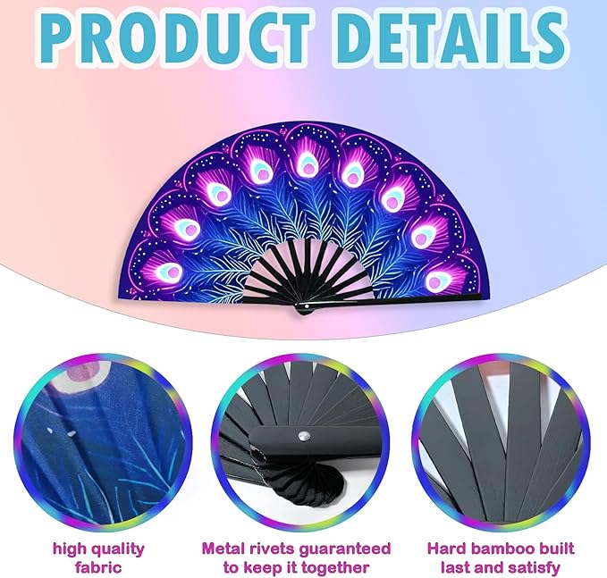 Boots on The Ground Fan, Large Folding Hand Fan - Image 5