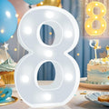 Pooqla LED Light Up Numbers, Warm White and Cool White Decorative Lighted by Pooqla