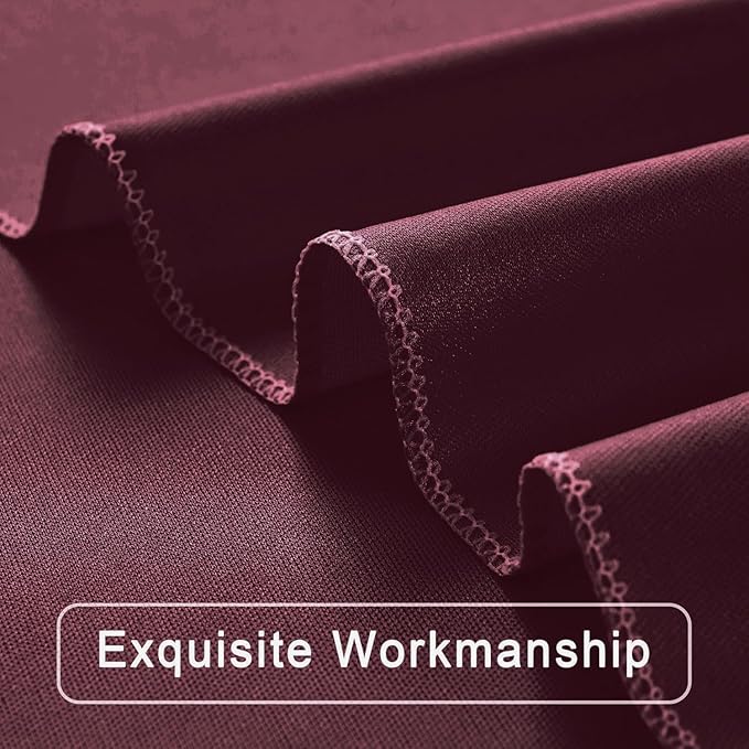 30 ft x 10 ft Wrinkle Free Maroon Backdrop Curtain - Image 7