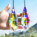 HDCRYSTALGIFTS Pack 2, 120mm Colorful Prisms Crystal Suncatchers by HDCRYSTALGIFTS