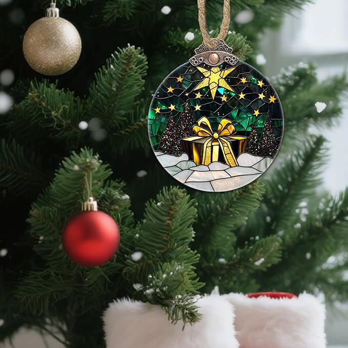 Stained Glass Christmas Decorations - Image 2
