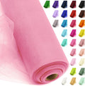 54" x 20 Yards Pink Tulle Fabric Rolls by AblemeDeco
