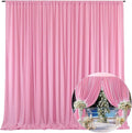 10 x 10 Feet New Pink A Backdrop Curtain by ZEBMOON