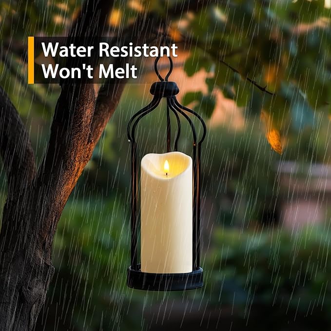 Amagic 4” x 9” Large Outdoor Waterproof Flameless Candles - Image 2