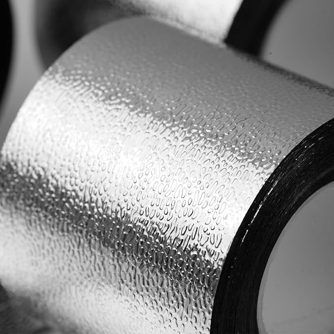PartyWoo Crepe Paper Streamers 4 Rolls 328ft, Pack of Silver Foil Party - Image 2