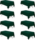 BRILLMAX 8 Pack Hunter Green Tablecloths by BRILLMAX