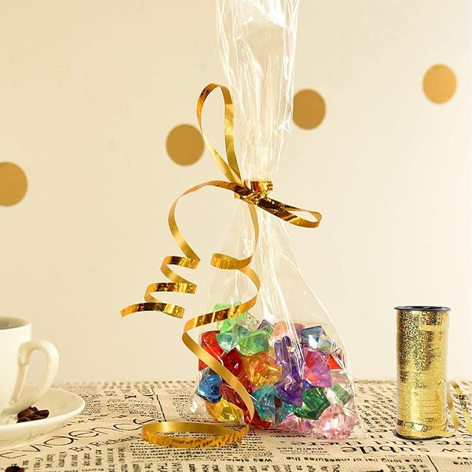 7 Pack Curling Ribbon, Crimped Curling Ribbon Metallic Balloon Ribbons Gift - Image 4