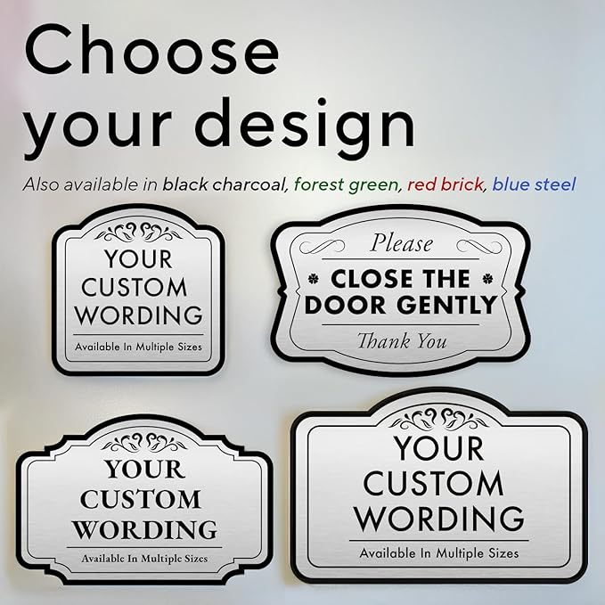 Custom Decorative Outdoor Metal Signs, Personalized Aluminum, Waterproof Made - Image 3
