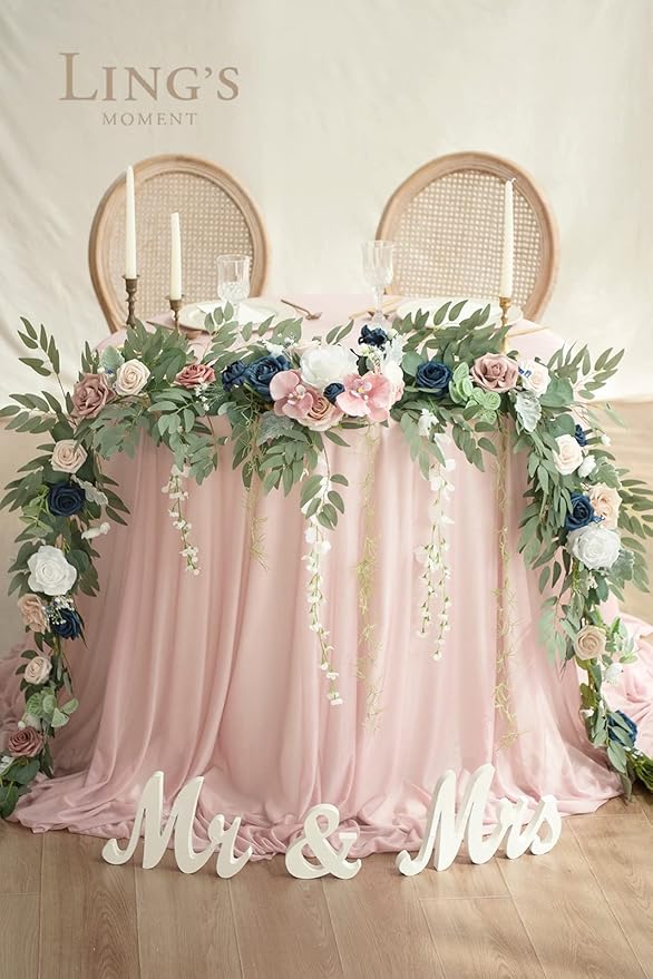 Ling's Moment 9FT Eucalyptus and Willow Leaf Garland - Image 3