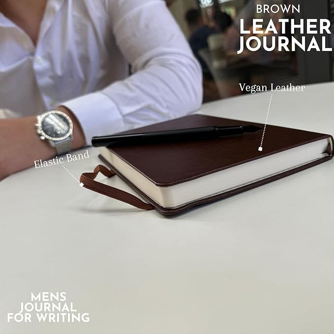 SETTINI Journal Notebook for Writing, Vegan Leather Hardcover Notebook - Image 4