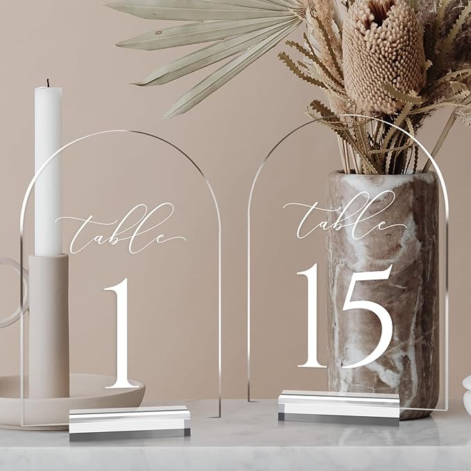 JINMURY Clear Arch Table Numbers by JINMURY