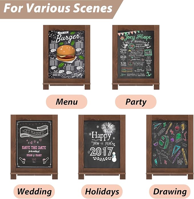 Magnetic Chalkboard 10"x14" Small Chalkboard Signs - Image 9