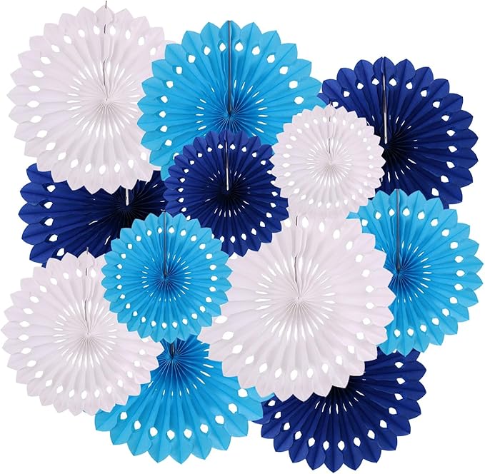 ZOOYOO Hanging Paper Fans Party Decorations, Ceiling Decor by ZOOYOO