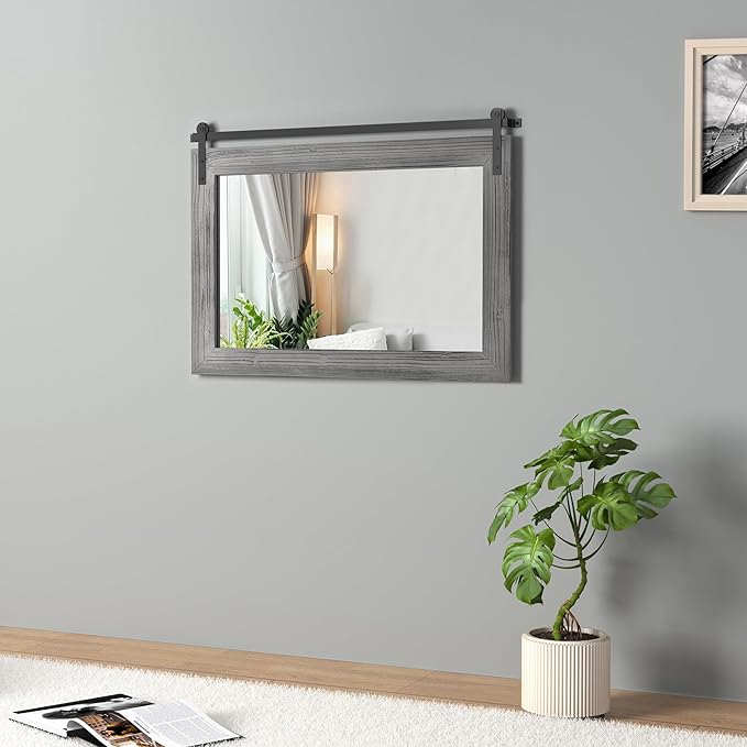 COGOOD Farmhouse Barn Door Mirror - Image 3