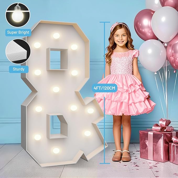 4FT Marquee Light Up Letters &, Party Decoration Large Marquee Light Up Letters - Image 3